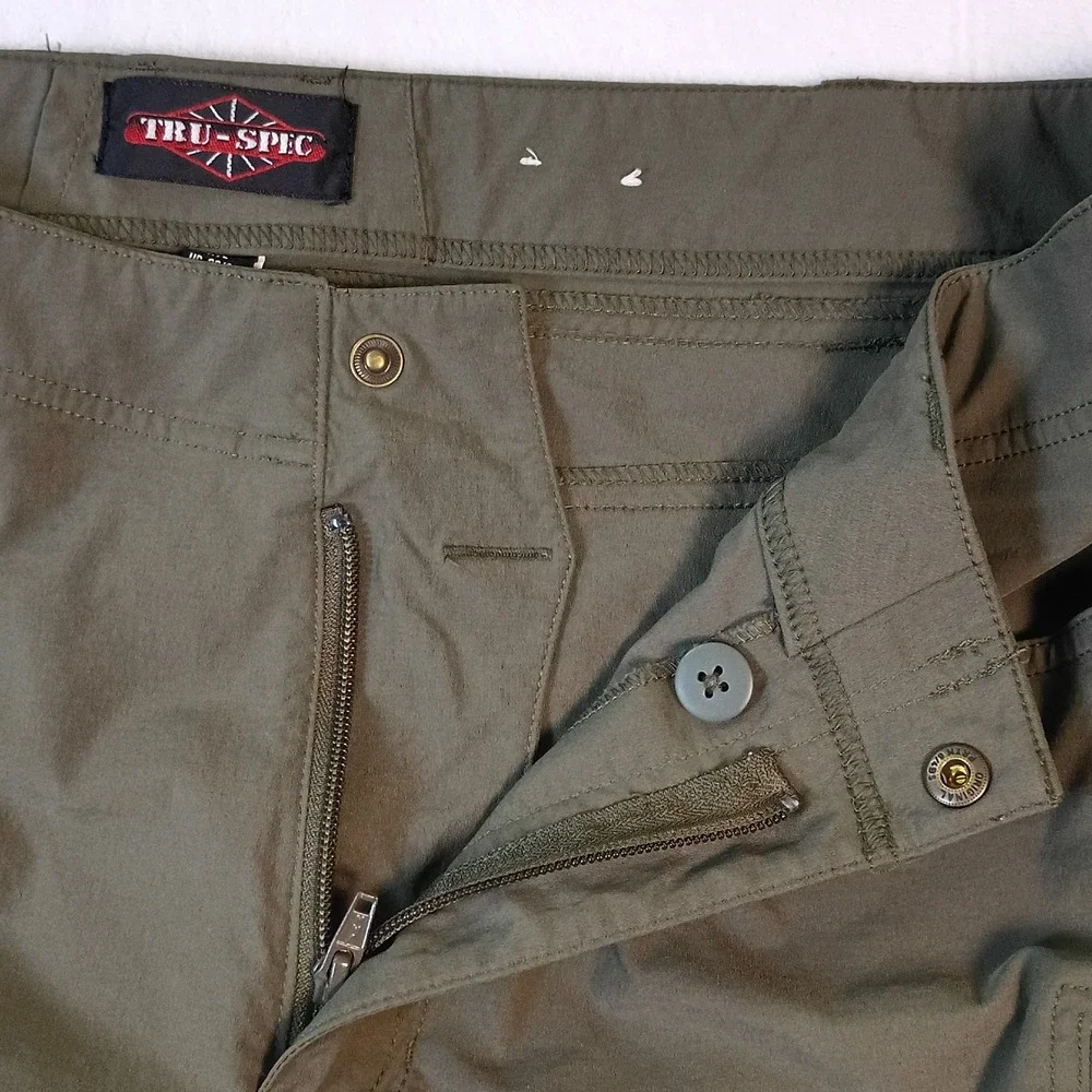 Tru-Spec Mens Tactical Pants Olive Green 38x30 Nylon Spandex 1527